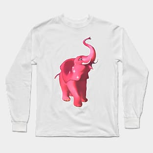 Pink elephant Long Sleeve T-Shirt